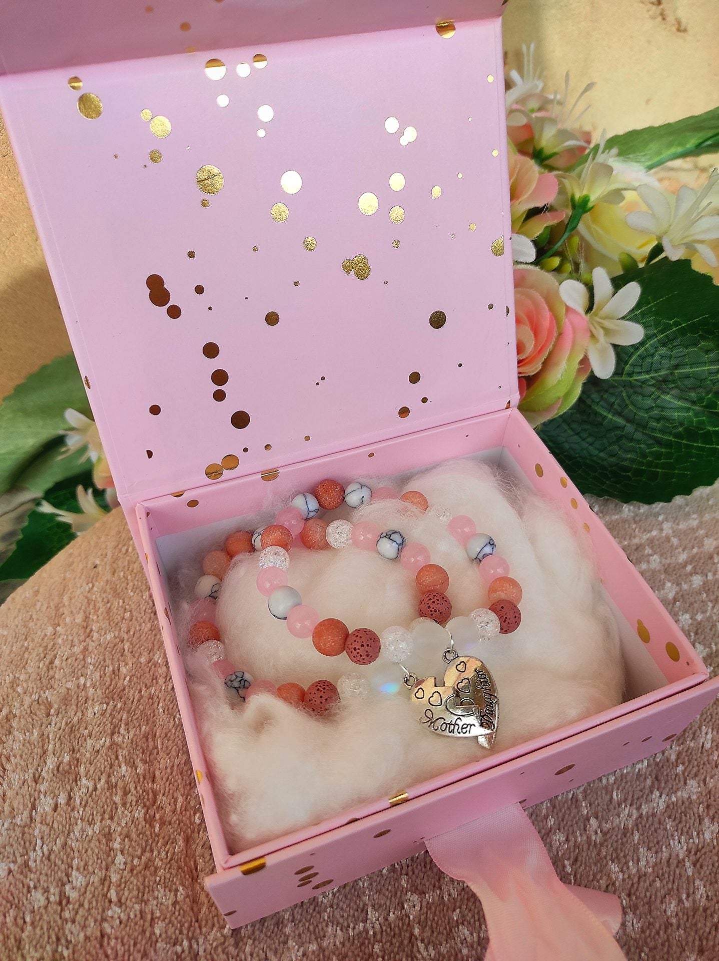 Anya-lánya páros karkötő dobozban